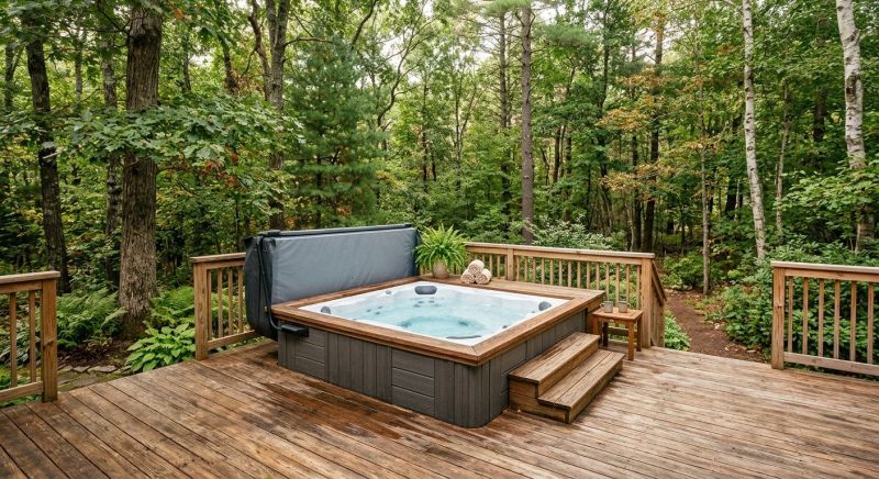 Hot Tub Deck Construction in Boston, MA
