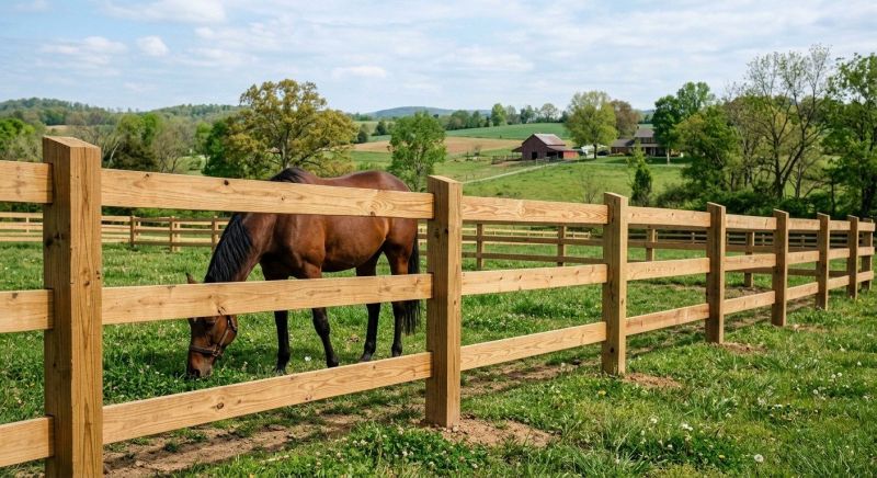 Paddock Fence Installation in Pearland, TX