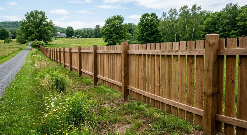 Rustic Fence Installation in Pearland, TX