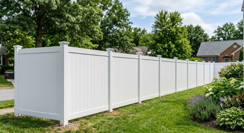White Pvc Fence Installation in Grand Rapids, MI