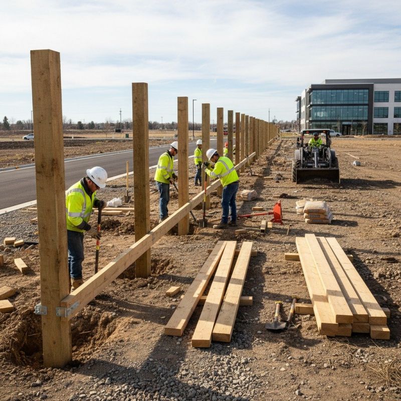 Local Wood Fencing pros at work