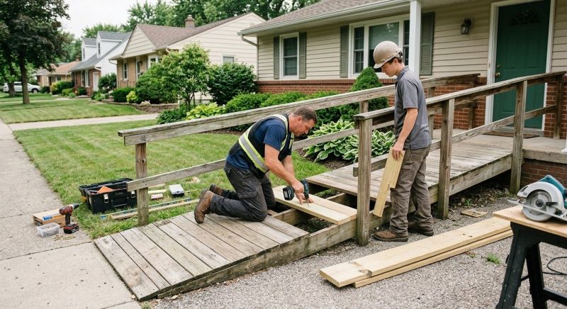 Accessible Ramp Construction in Wilmington, NC