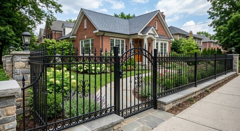 Black Iron Fence Installation in Alpharetta, GA