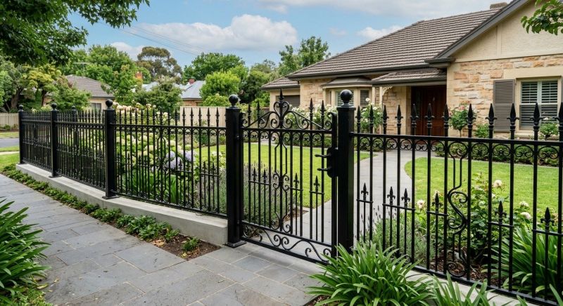 Black Iron Fence Installation in Alpharetta, GA