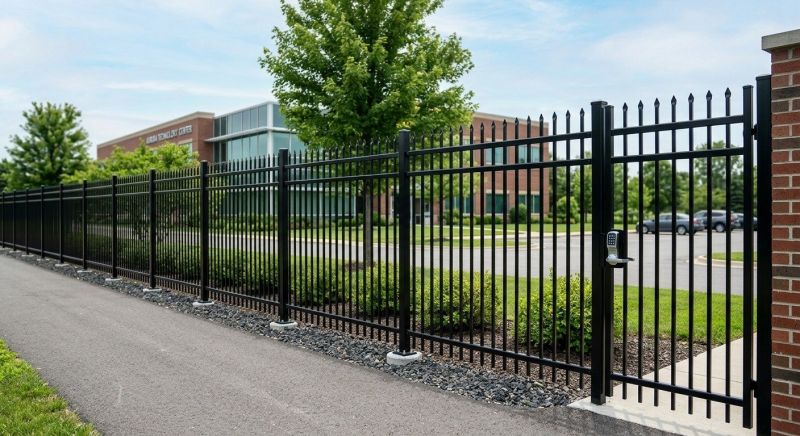 Black Metal Fence Installation in St Louis, MO