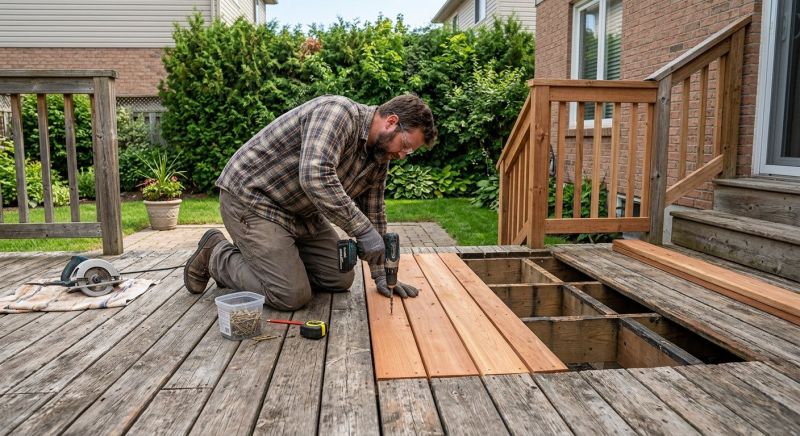 Cedar Deck Repair in Redmond, WA