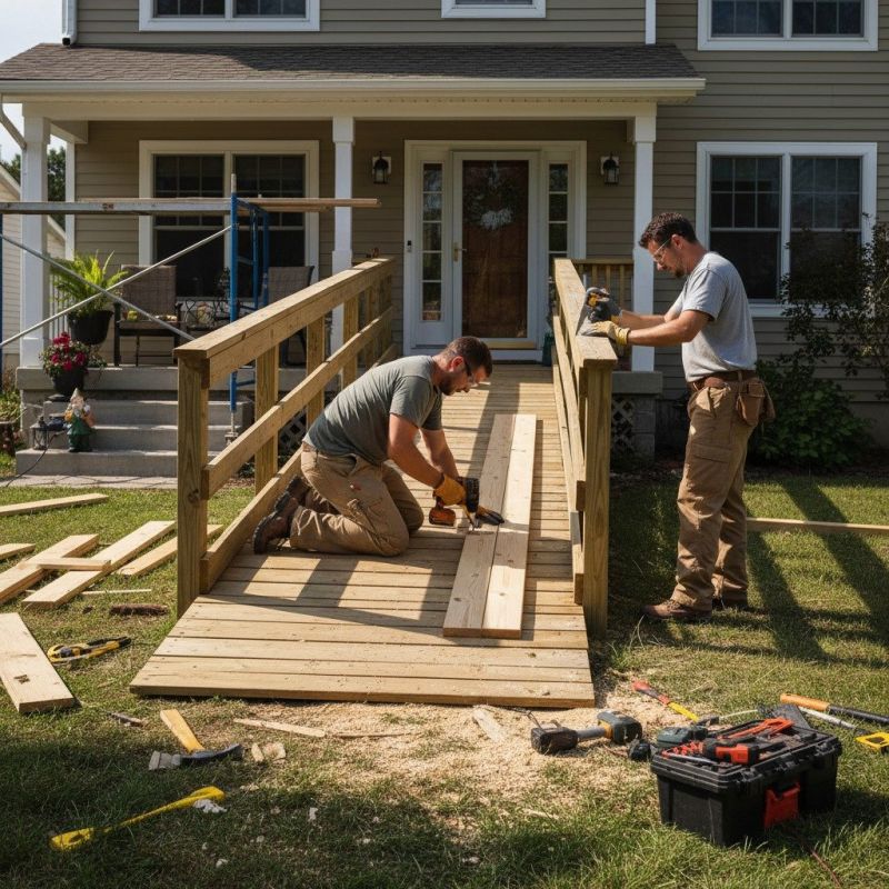 Handicap Ramp Installation in Conroe, TX