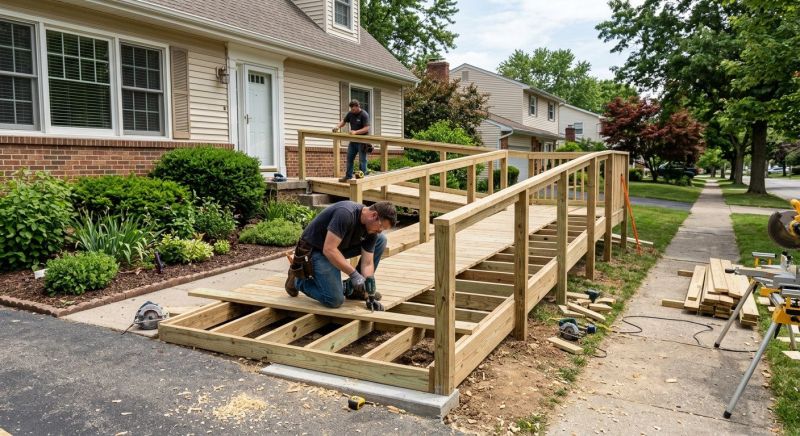 Handicap Ramp Replacement in Conroe, TX