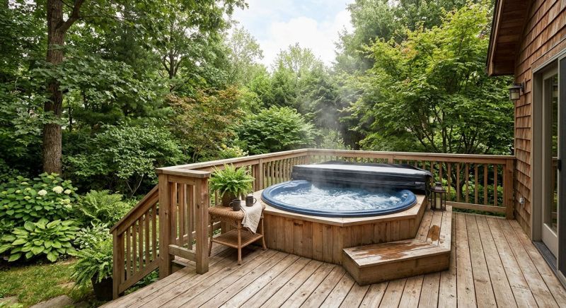 Hot Tub Deck Installation in Redmond, WA