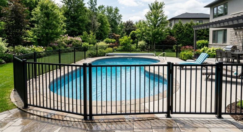 Metal Pool Fence Installation in Pearland, TX