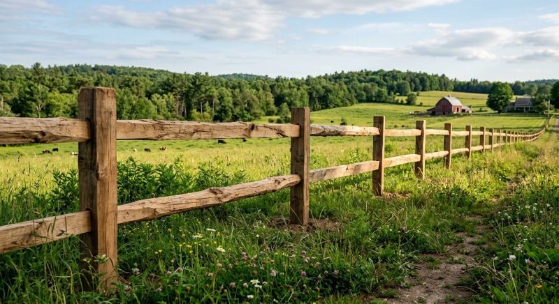 Rustic Fence Installation in Roseville, CA