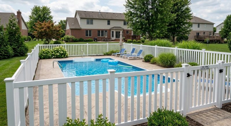 Vinyl Pool Fence Installation in Grand Rapids, MI