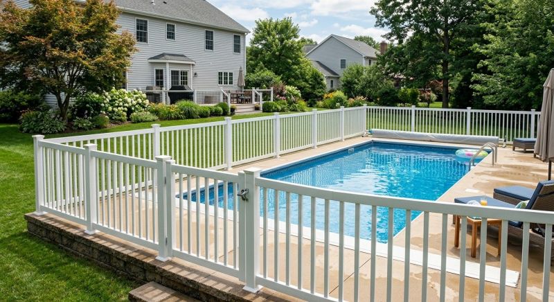 Vinyl Pool Fence Installation in St Louis, MO
