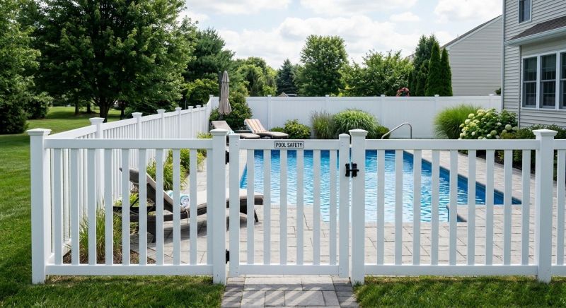 Vinyl Pool Fence Installation in St Louis, MO