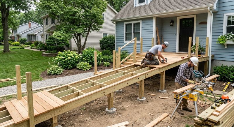 Wood Ramp Installation in Kansas City, KS