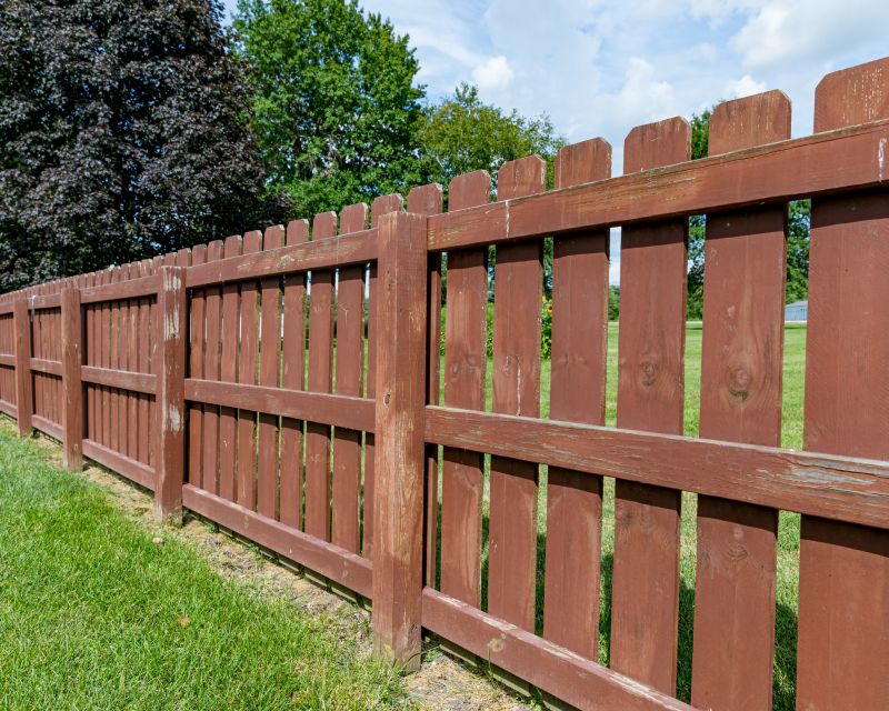 Wooden Farm Fence Installation in Roseville, CA